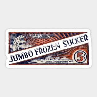 1950s Jumbo Frozen Sucker Sticker